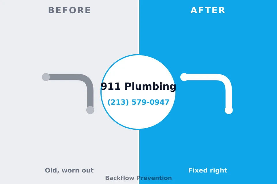 Before and after: plumbing repair Holly Hill, FL